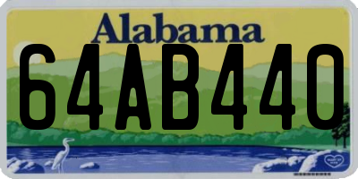 AL license plate 64AB440