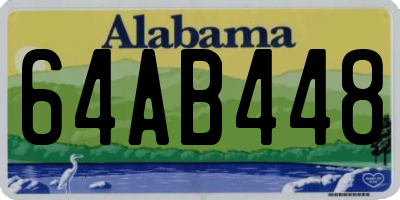 AL license plate 64AB448