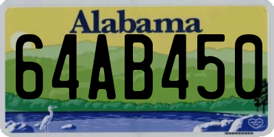 AL license plate 64AB450