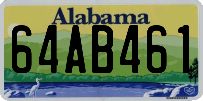 AL license plate 64AB461