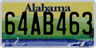 AL license plate 64AB463
