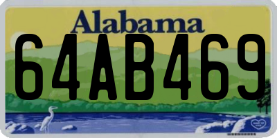 AL license plate 64AB469