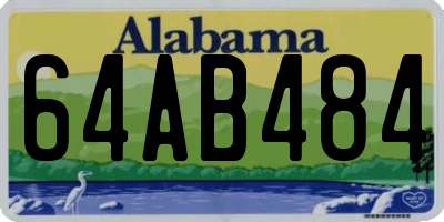 AL license plate 64AB484