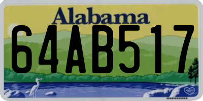 AL license plate 64AB517