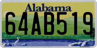 AL license plate 64AB519