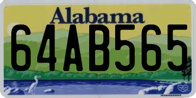 AL license plate 64AB565