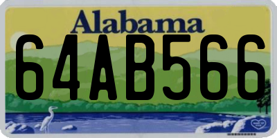 AL license plate 64AB566