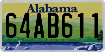 AL license plate 64AB611