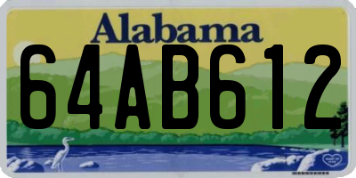 AL license plate 64AB612