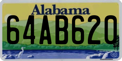 AL license plate 64AB620