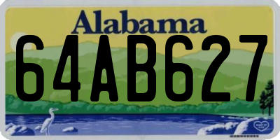 AL license plate 64AB627