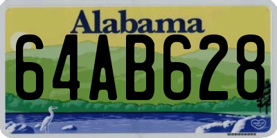 AL license plate 64AB628