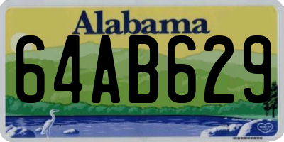 AL license plate 64AB629