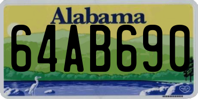 AL license plate 64AB690