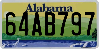 AL license plate 64AB797