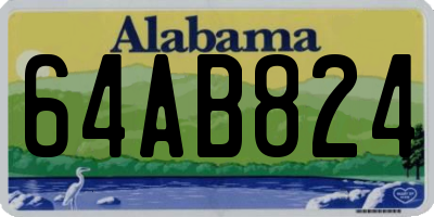 AL license plate 64AB824