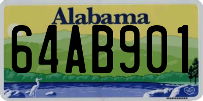 AL license plate 64AB901