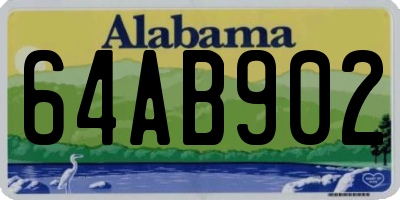 AL license plate 64AB902