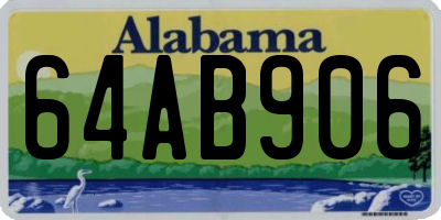 AL license plate 64AB906