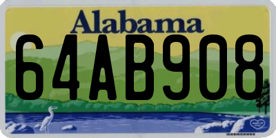 AL license plate 64AB908