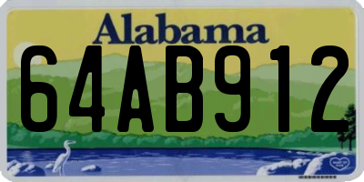 AL license plate 64AB912