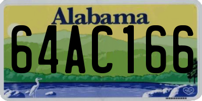 AL license plate 64AC166