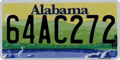 AL license plate 64AC272