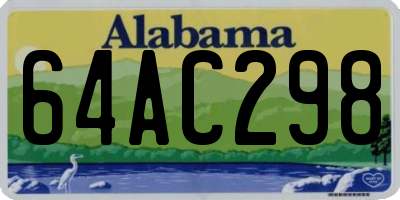 AL license plate 64AC298