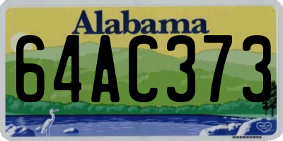 AL license plate 64AC373
