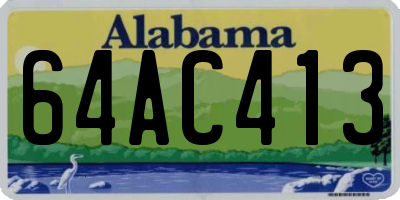 AL license plate 64AC413