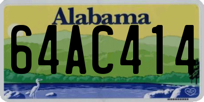 AL license plate 64AC414