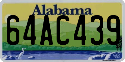 AL license plate 64AC439