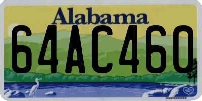 AL license plate 64AC460