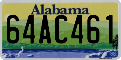 AL license plate 64AC461