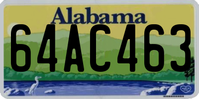 AL license plate 64AC463