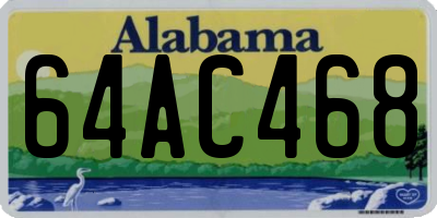 AL license plate 64AC468