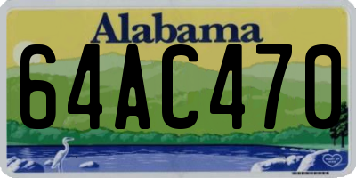 AL license plate 64AC470