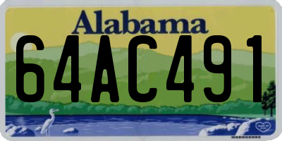 AL license plate 64AC491