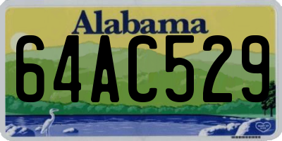 AL license plate 64AC529