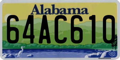 AL license plate 64AC610