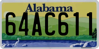 AL license plate 64AC611