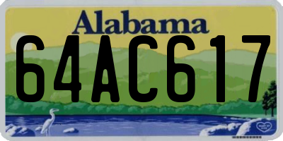 AL license plate 64AC617