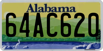 AL license plate 64AC620