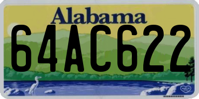 AL license plate 64AC622
