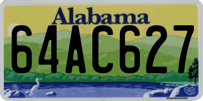 AL license plate 64AC627
