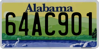 AL license plate 64AC901