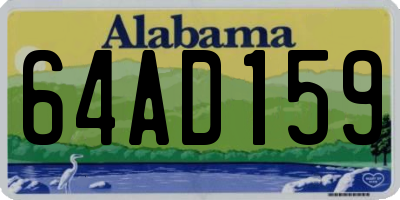 AL license plate 64AD159