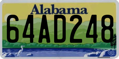 AL license plate 64AD248
