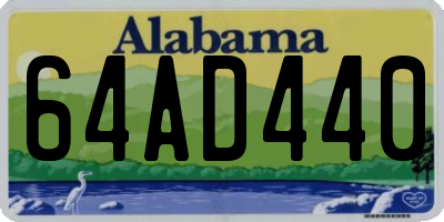 AL license plate 64AD440