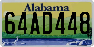 AL license plate 64AD448